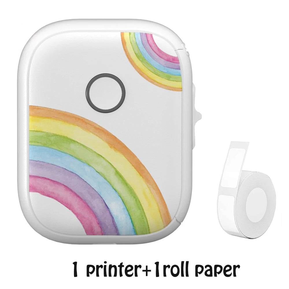 Marklife P12 MINI Bluetooth Thermal Label Printer With 1Roll 0.59"x1.18" White Adhesive Sticker Label Support DIY Label