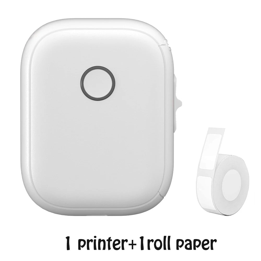Marklife P12 MINI Bluetooth Thermal Label Printer With 1Roll 0.59"x1.18" White Adhesive Sticker Label Support DIY Label