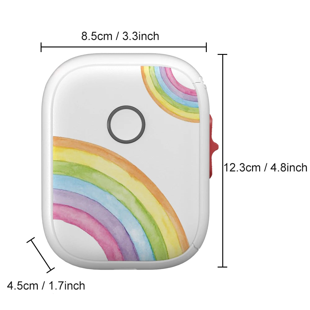 Marklife P12 MINI Bluetooth Thermal Label Printer With 1Roll 0.59"x1.18" White Adhesive Sticker Label Support DIY Label