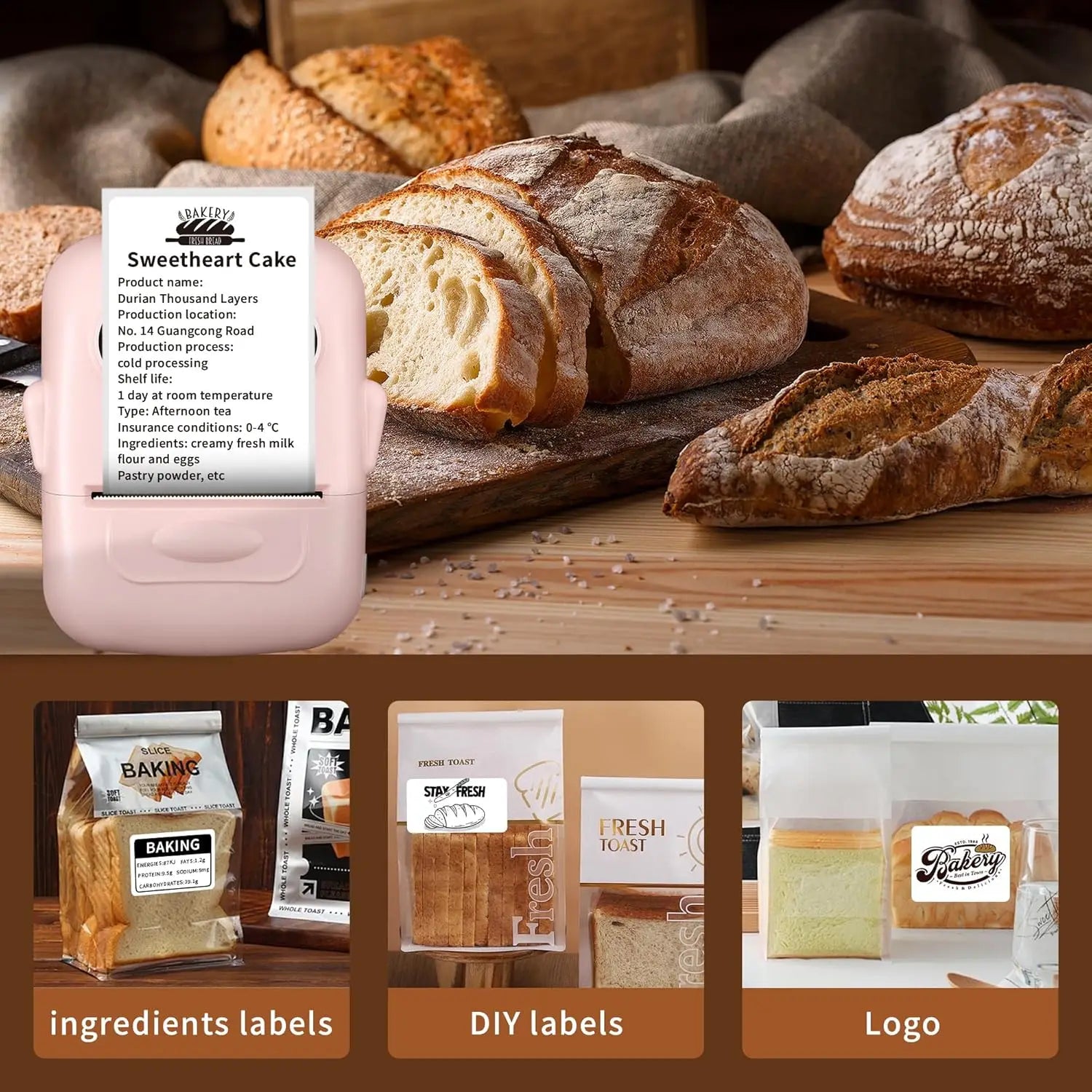 Marklife P50 Adhesive Sticker Printer Handheld Bluetooth Thermal Printer Label Maker Machine Inkless For IOS Android Phone