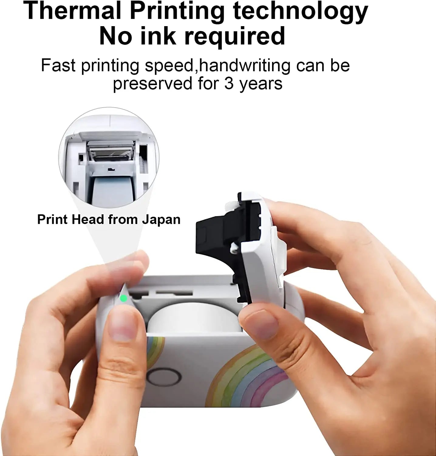 Marklife P12 MINI Bluetooth Thermal Label Printer With 1Roll 0.59"x1.18" White Adhesive Sticker Label Support DIY Label