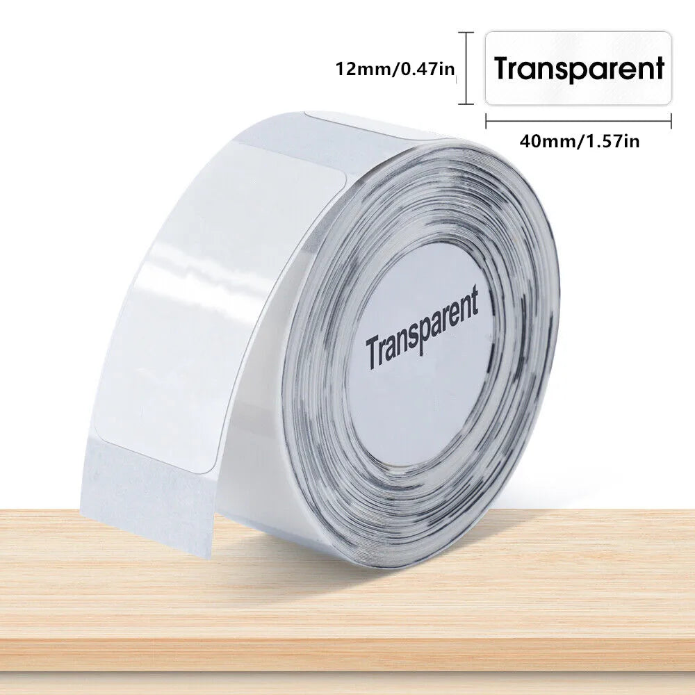 Marklife P12 MINI Bluetooth Thermal Label Printer With 1Roll 0.59"x1.18" White Adhesive Sticker Label Support DIY Label